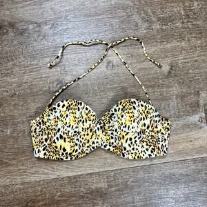 NWT Victorias Secret bandeau leopard print bikini top